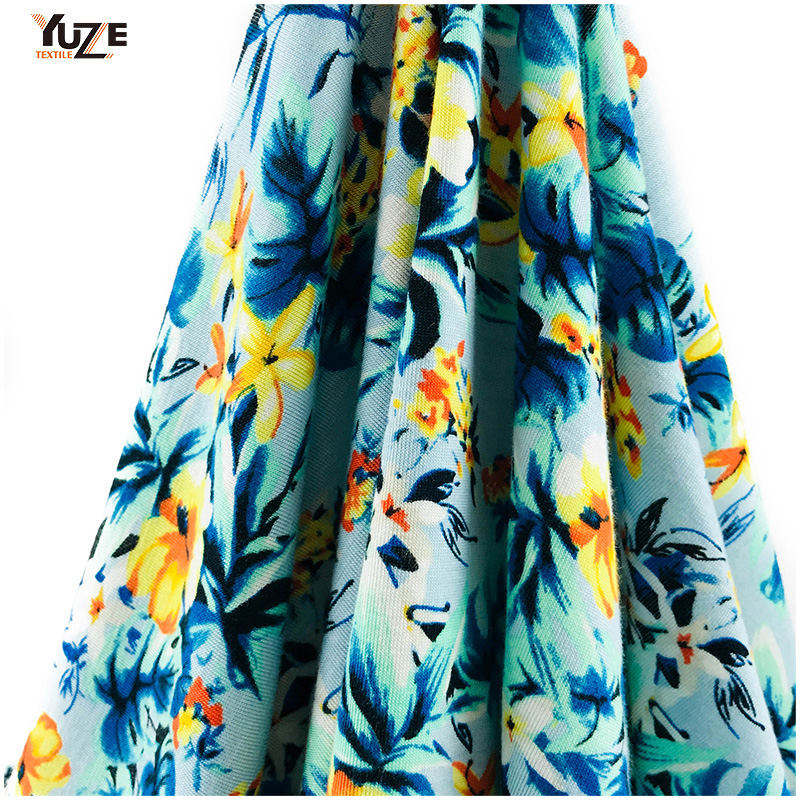 Yzgtp-ES1018 Rayon Jersey Spandex Print