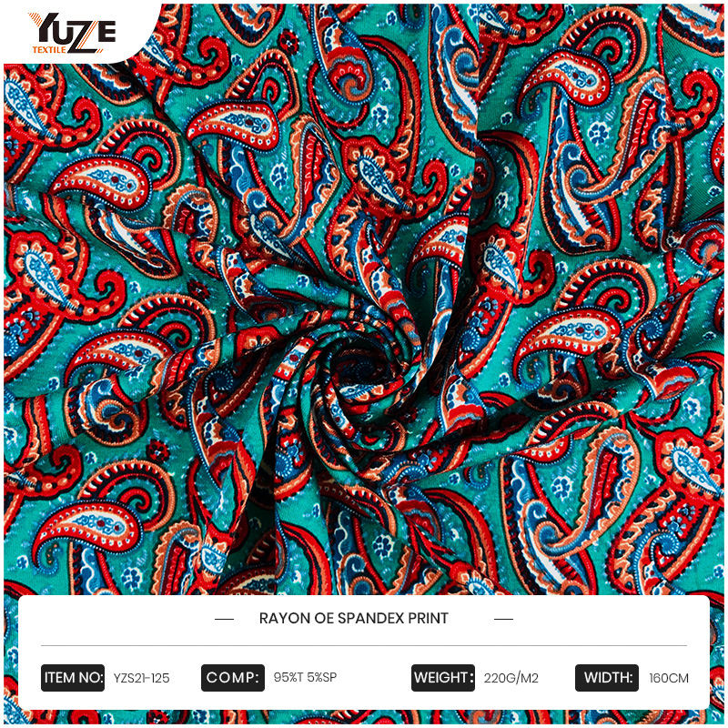 YZS21-125 Rayon OE Spandex Print