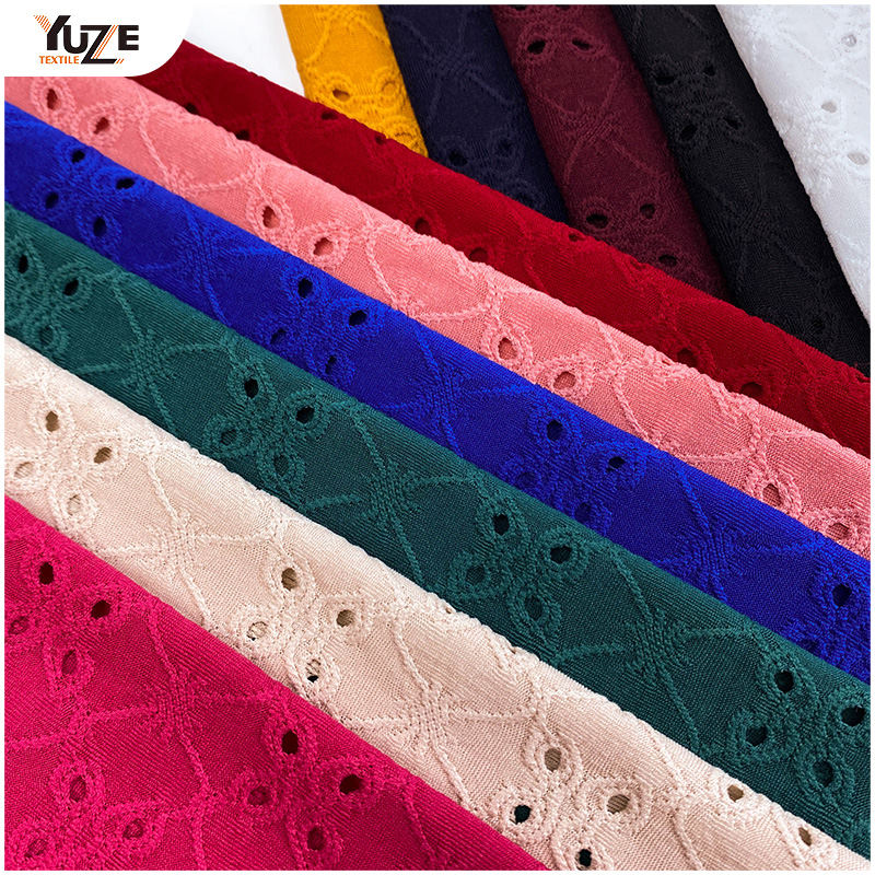 YZK-030030 DTY SPANDEX JACQ na may mga butas