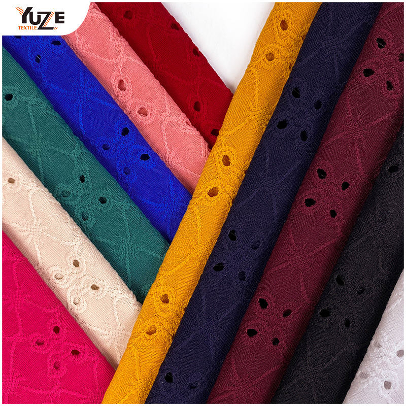 YZK-030030 DTY SPANDEX JACQ na may mga butas