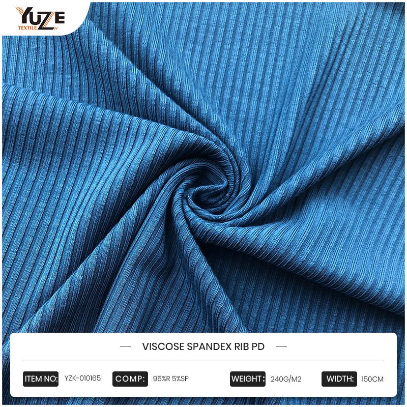 YZK-010165 Viscose Spandex Rib Pd