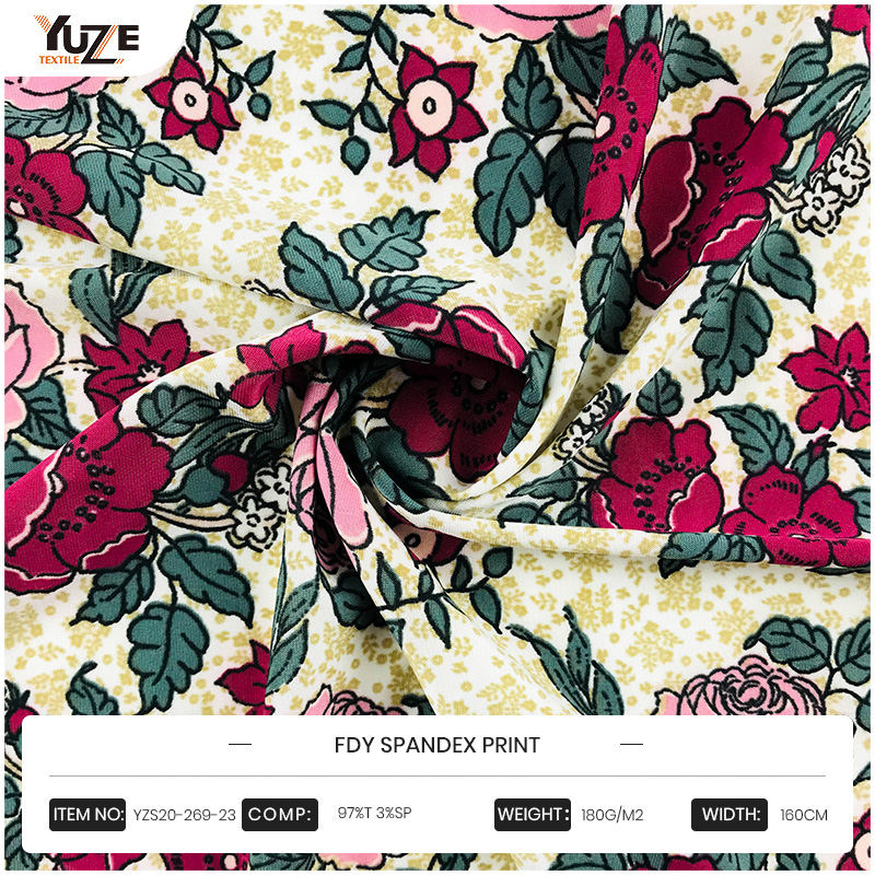 YZS20-269-23 FDY Spandex print