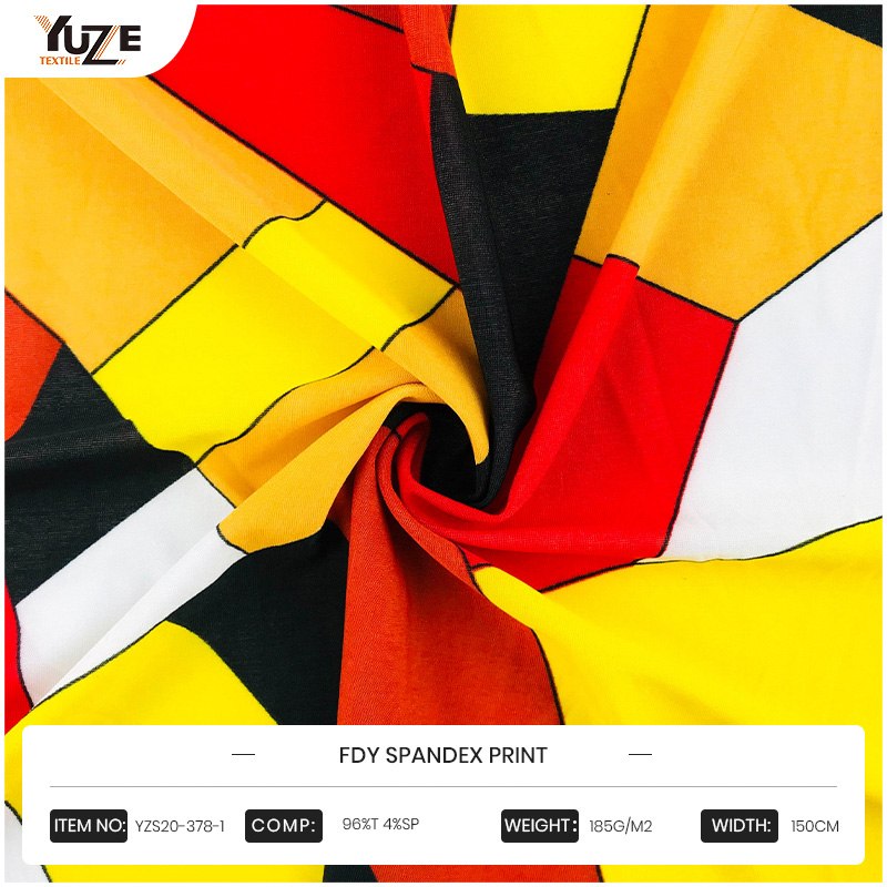 YZS20-378-1 FDY Spandex print