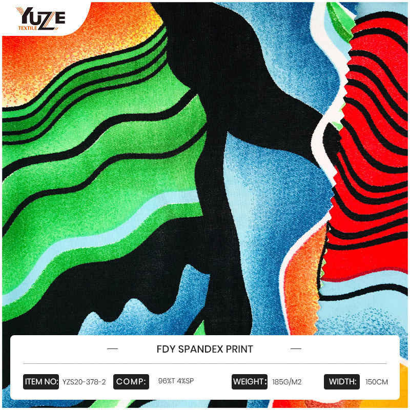 YZS20-378-2 FDY Spandex print