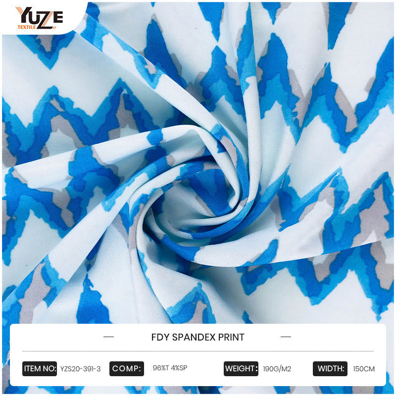 YZS20-391-3 FDY Spandex print