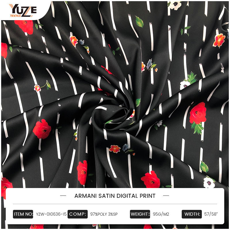 YZW-010636-15 Armani Satin Digital Print