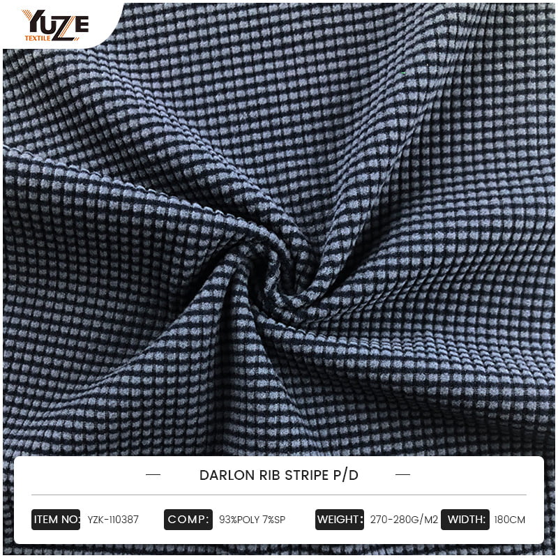 YZK-110387 Darlon rib stripe p/d