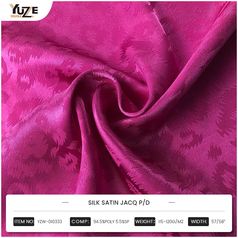 YZW-010333 Silk Satin Jacq P/D.