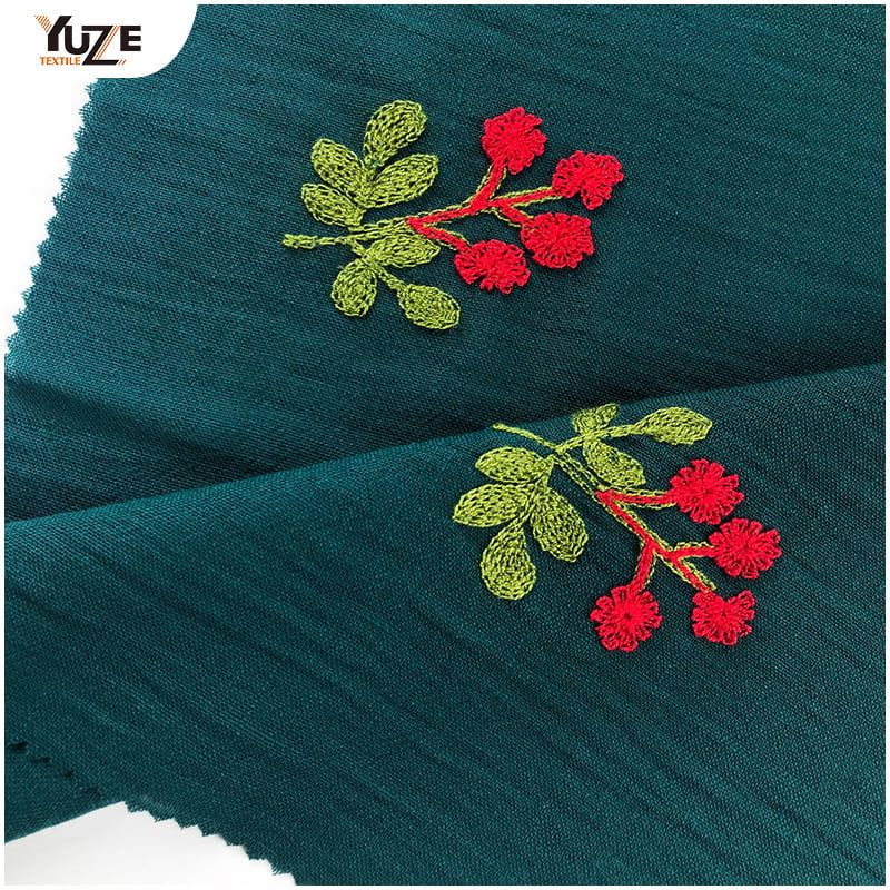 YZW-030066 Magiliw na Linen Air Jet Embroidery