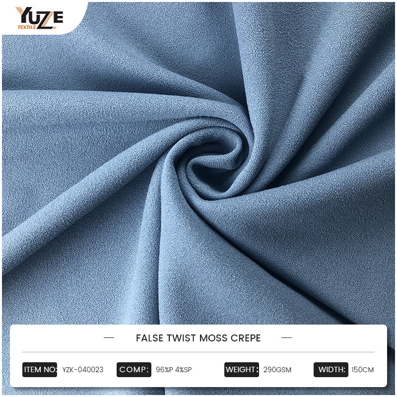 Teknikal na Elegance sa Textiles: Ano ang Nagiging Premier Choice ang Moss Crepe Fabric para sa High-End Fashion Design?